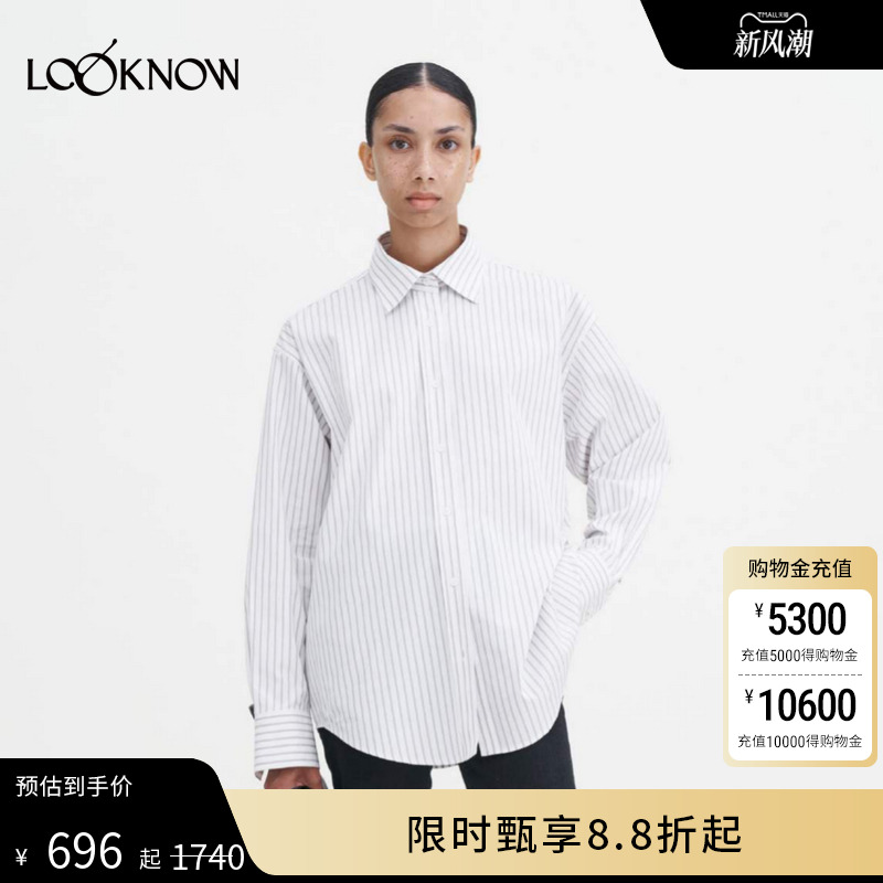 Filippa K设计师品牌LOOKNOW2025年春季新款蓝白经典条纹衬衫