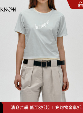 LOW CLASSIC设计师品牌LOOKNOW2025年春季新款棉质T恤