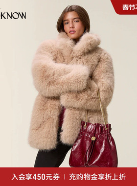 Rouje X LOOKNOW设计师品牌2025年冬季新款链条单肩包红色新年