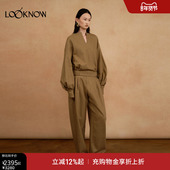 宽松套头卫衣套装 AUTI 女 LOOKNOW2025秋冬新款 花苞袖 SEMINARIO