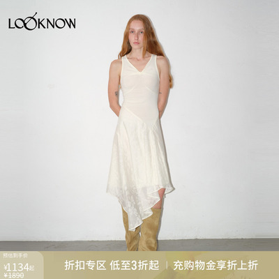 IFBYLAND不对称纽结领连衣裙