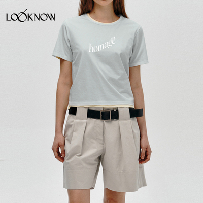 LOW CLASSIC设计师品牌LOOKNOW2025年春季新款棉质T恤
