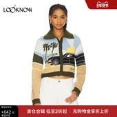 SUNNY设计师品牌LOOKNOW2025年春新款 经典 HOUSE 汽车提花开衫