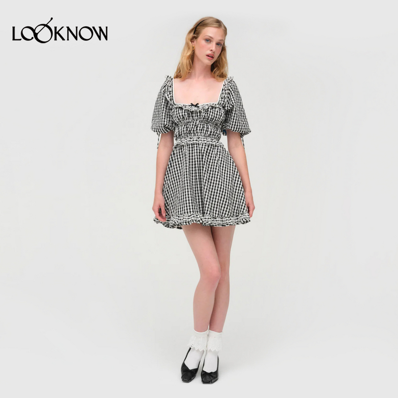 forloveandlemons格纹连衣裙