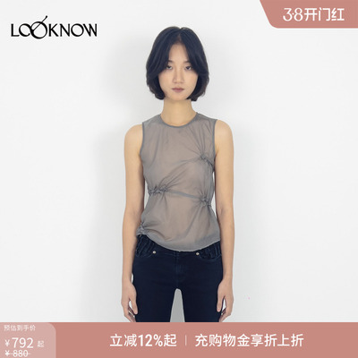 PONDER.ER x LOOKNOW2026春夏新品“WHIFF” 透视缩褶背心