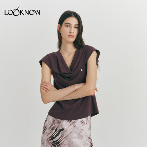 roderic wong x LOOKNOW设计师品牌2026年春夏新品装饰荡领上衣