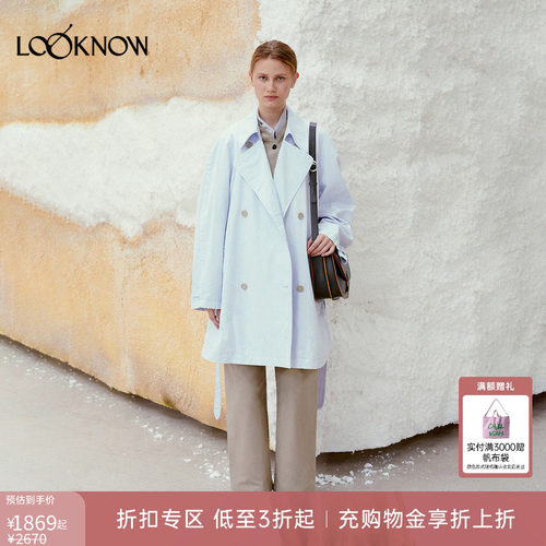 low classic LOOKNOW26春季新品多色系扣风衣