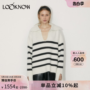 LAND设计师品牌LOOKNOW秋冬23polo领毛衣