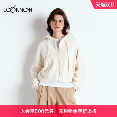american vintage X LOOKNOW设计师品牌26秋季新品连帽拉链卫衣