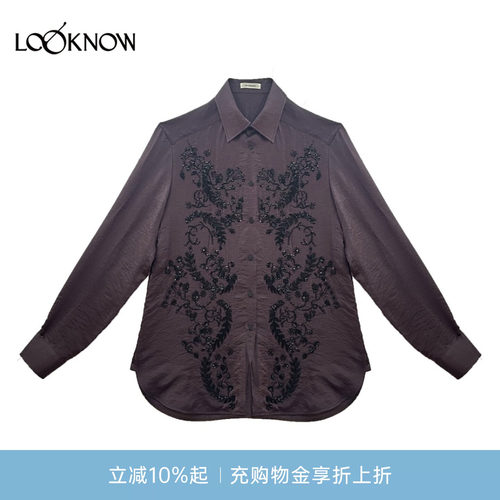 jacques wei x LOOKNOW设计师品牌2026年春夏新品花卉珠绣衬衫