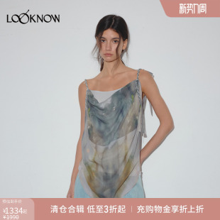 法式 LAND LOOKNOW2025春新款 吊带背心两件套 印花雪纺系列