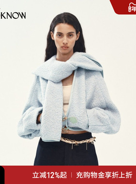 MEDIUM WELL x LOOKNOW 2025年羊毛围巾领廓形外套