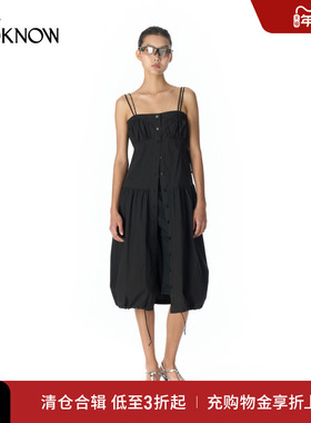 LCDC X LOOKNOW设计师品牌2025年春季新款无袖连衣裙女