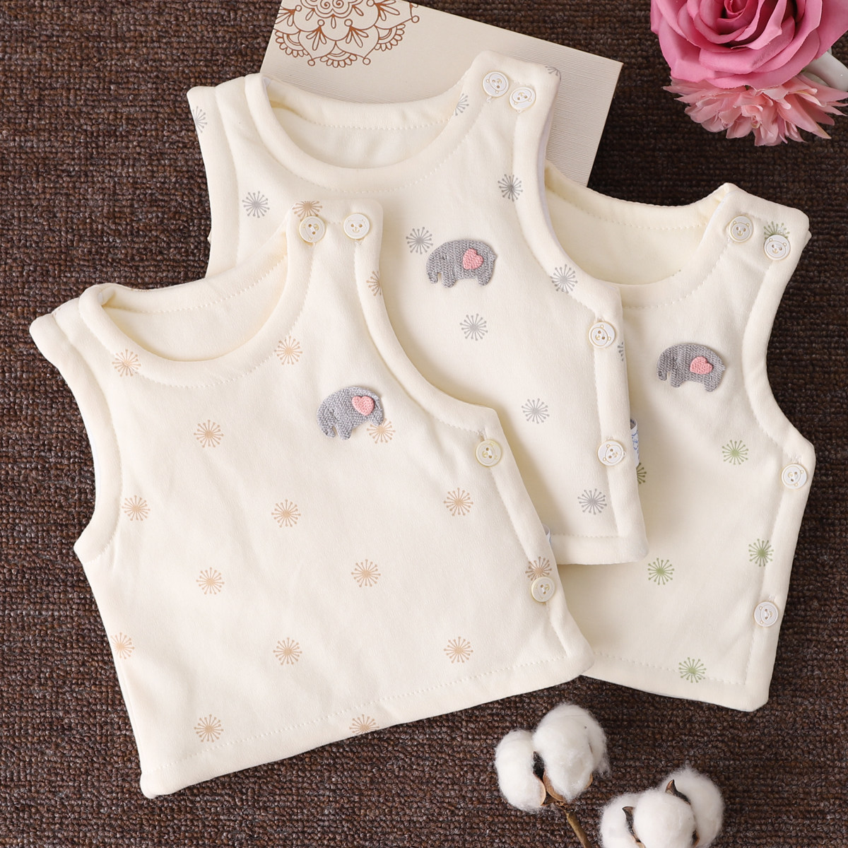 初新生婴儿马甲春秋冬款夹棉宝宝纯棉加厚保暖背心冬季洋气坎肩,童装/婴儿装/亲子装,马甲,淘宝优惠券,粉丝福利购,淘宝优惠卷