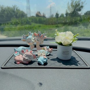 饰用品大全 女饰品车载摆件车内装 汽车摆件2023新款 一路平安鹿个性