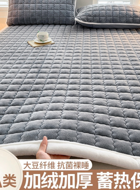 A类牛奶绒床垫床褥垫冬天加绒床护垫家用榻榻米加厚床单隔脏垫被