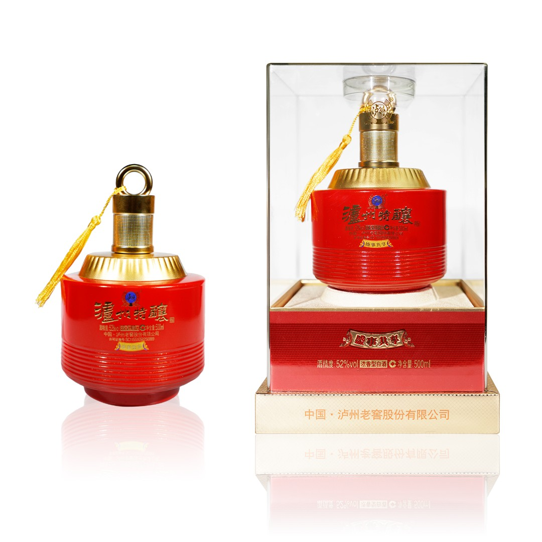 【烈兒寶貝直播間】四川瀘州特釀盛世共享52度濃香型白酒500ml*6_峰諾酒類專營店_酒類