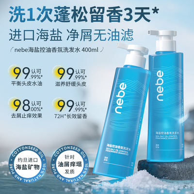 NEBE海盐控油洗发水控油蓬松去屑止痒柔顺改善毛躁持久留香洗发水