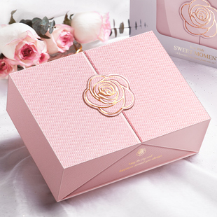 礼物盒生日伴手礼和空盒子精美高档化妆品高级感轻奢礼品盒包装 盒