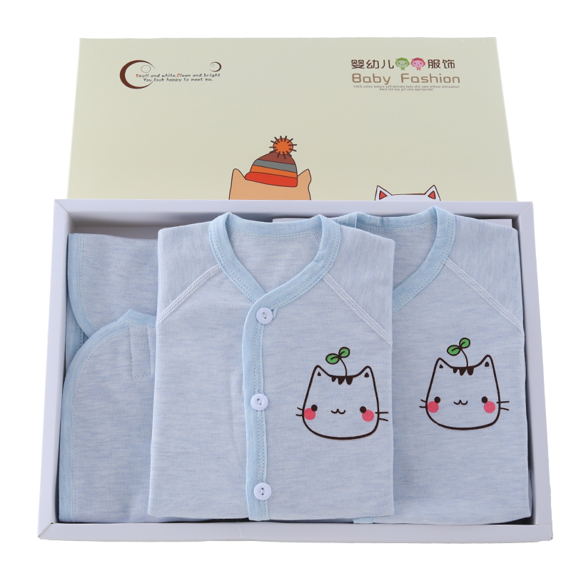 亿佰酷新生婴儿儿衣服厚开裆盒装