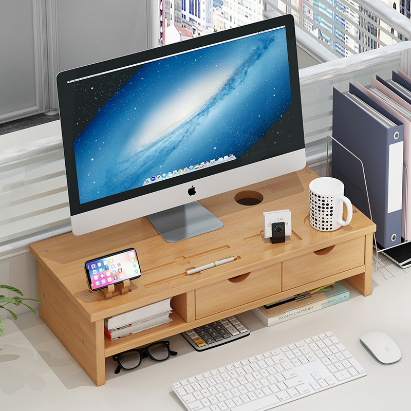 电脑显示器增高架底座收纳置物架