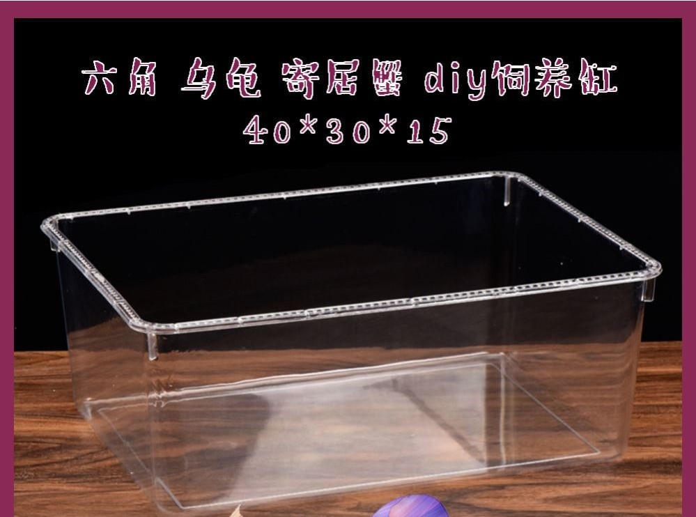 六角恐龙鱼的鱼缸专用饲养盒金鱼锦鲤活体亚克力高透明家用乌龟缸