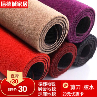 红地毯加厚入户地垫楼梯地毯整卷家用门口加厚吸水防滑垫 新款