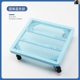 移动托盘铁艺带轮冰箱鱼缸花盆饮水机承重万向轮底座滚轮滑轮底托