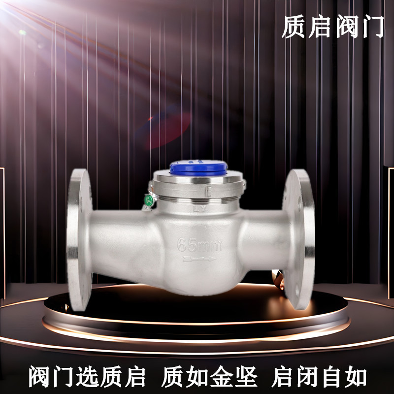 泉州质启304不锈钢法兰水表 旋翼式 法兰式冷水表热水表DN15-200