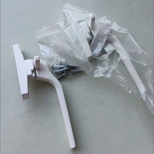 单点执手塑料窗白色全实心外开窗执手推拉塑钢外推加厚款开窗把手