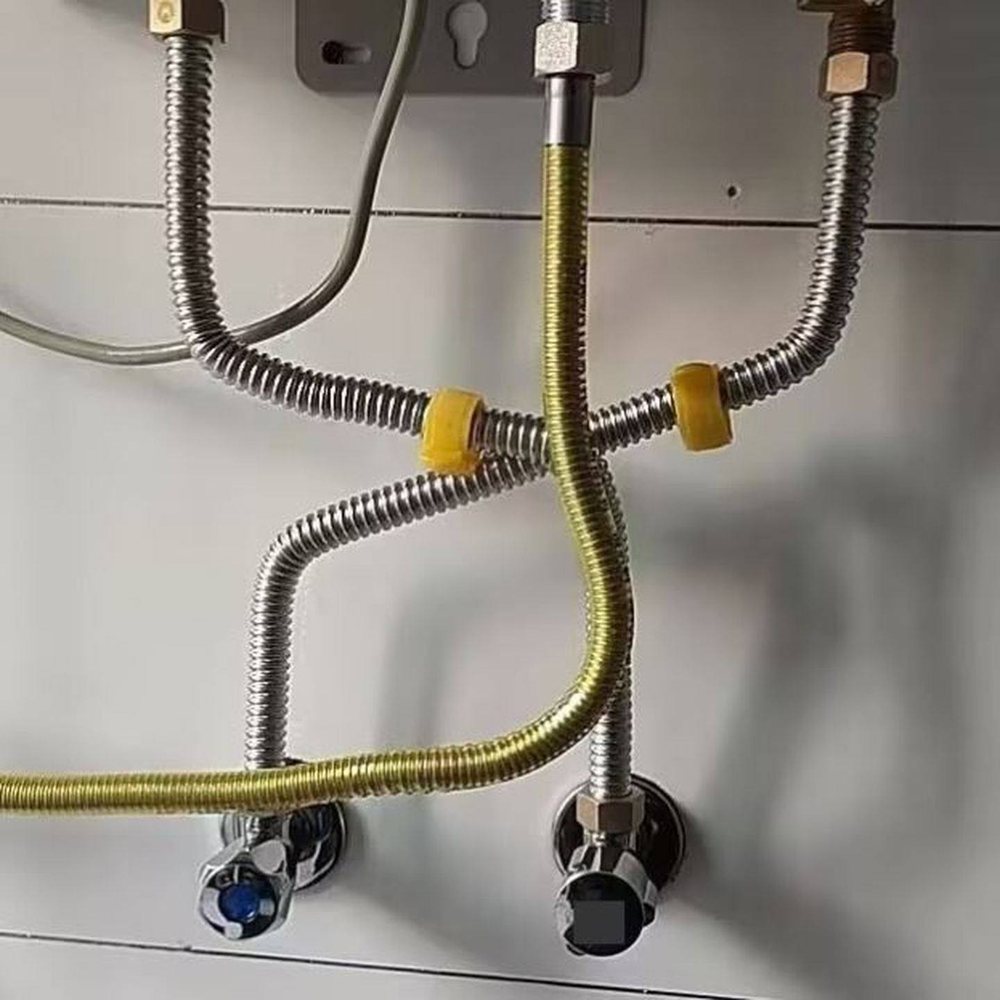 热水器进水软管金属高压加厚冷热波纹管家用304不锈钢4分防爆水管,家装主材,花洒软管,淘宝优惠券,粉丝福利购,淘宝优惠卷