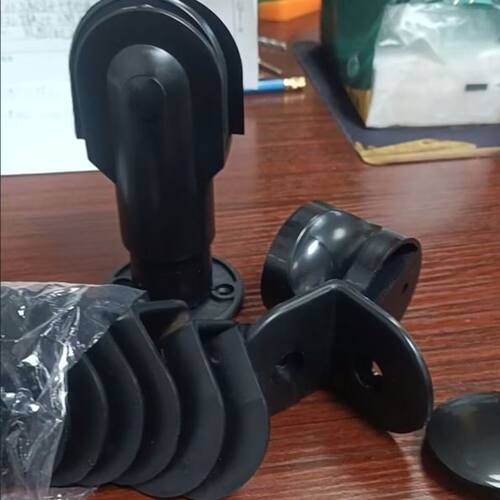 塑料脚座平叠隔断腿架尼龙简易卡扣隔断配件黑色尼龙红绿把手五金