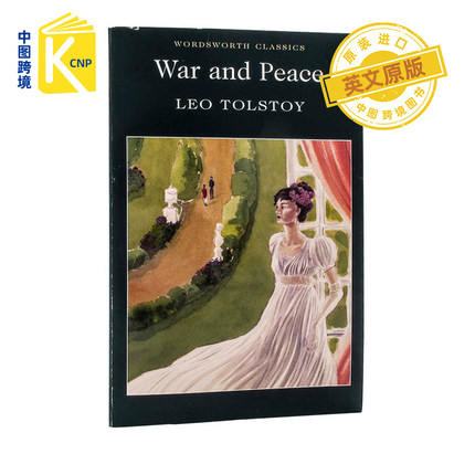 中图跨境 英文原版 War and Peace Wordsworth Classics 战争与和平 经典文学小说