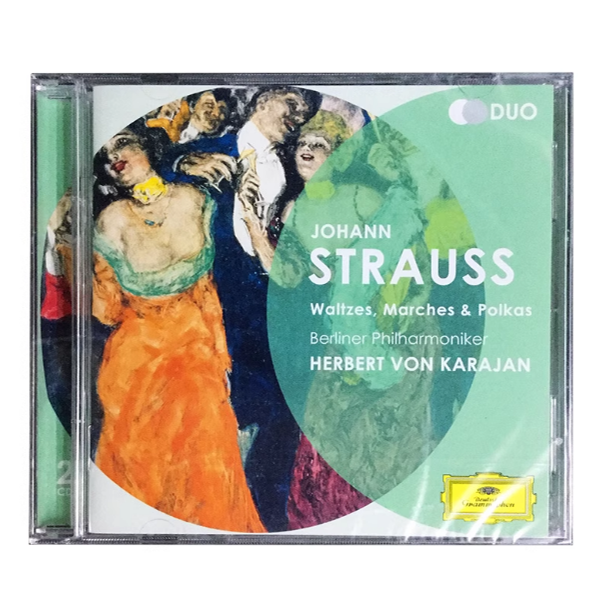 【中图音像】施特劳斯家族圆舞曲,波尔卡,进行曲 卡拉扬 4790002