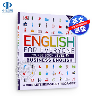 中图跨境 英文原版 DK新视觉 人人学英语职场商业英语课本自学English for Everyone Business English Course 2教材雅思托福用书