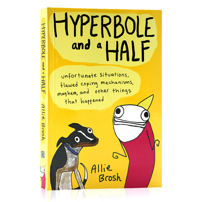 英文原版 艾莉的夸张人生 跳跳鱼小姐奇葩日志系列Hyperbole and a Half 比尔盖茨推荐 黑色幽默绘本我幼稚的时候好有范