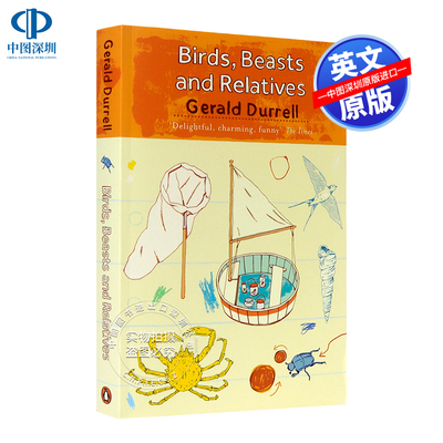 中图跨境 英文原版 希腊三部曲Ⅱ：桃金娘森林宝藏 卷二 Birds, Beasts and Relatives(The Corfu Trilogy) 传记文学