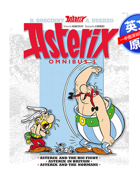 中图跨境 英文原版 高卢英雄历险记 7-9 合订本 卷三 儿童趣味冒险励志漫画故事书 Asterix Omnibus 3 高卢人阿斯特克斯