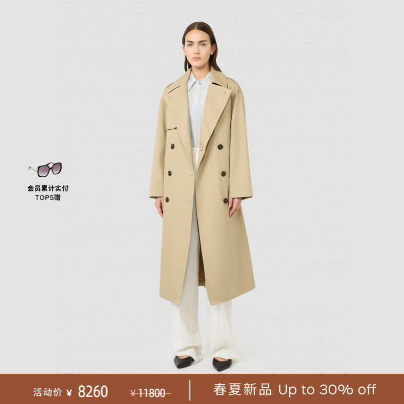 【春夏礼遇】MaxMara 2026春夏女装棉质长款风衣外套6021036106&