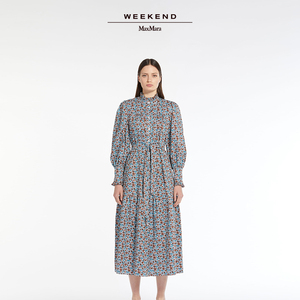 Weekend MaxMara 2024春夏新款女装棉质碎花连衣裙5221034106