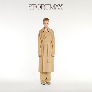 大衣外套2011024106 绵羊毛浴袍式 Sportmax 2024春夏新品