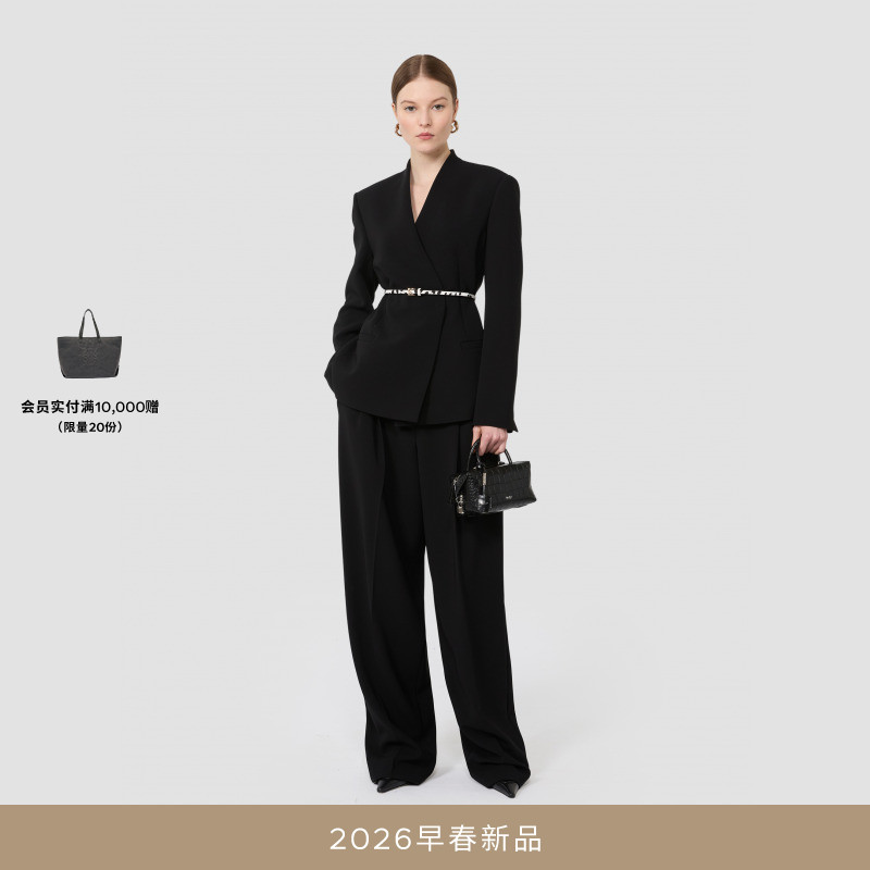 MaxMara 2026早春新品女装卡迪修身西装外套6041036506