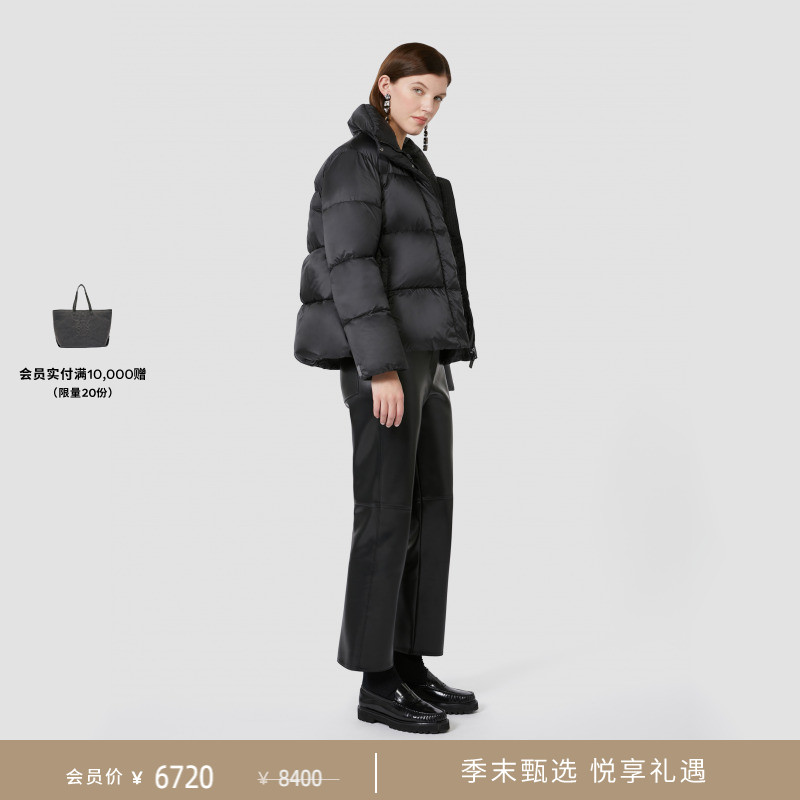 【季末甄选】MaxMara25秋冬新品女装高领短款羽绒服9486065506&