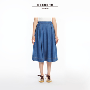 2025春夏女裝 棉質牛仔半身裙5101015606 MaxMara Weekend