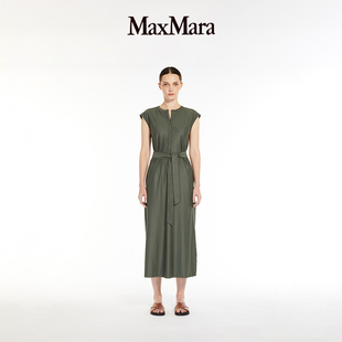 女装 无袖 2024春夏新品 MaxMara 系带连衣裙6621024806