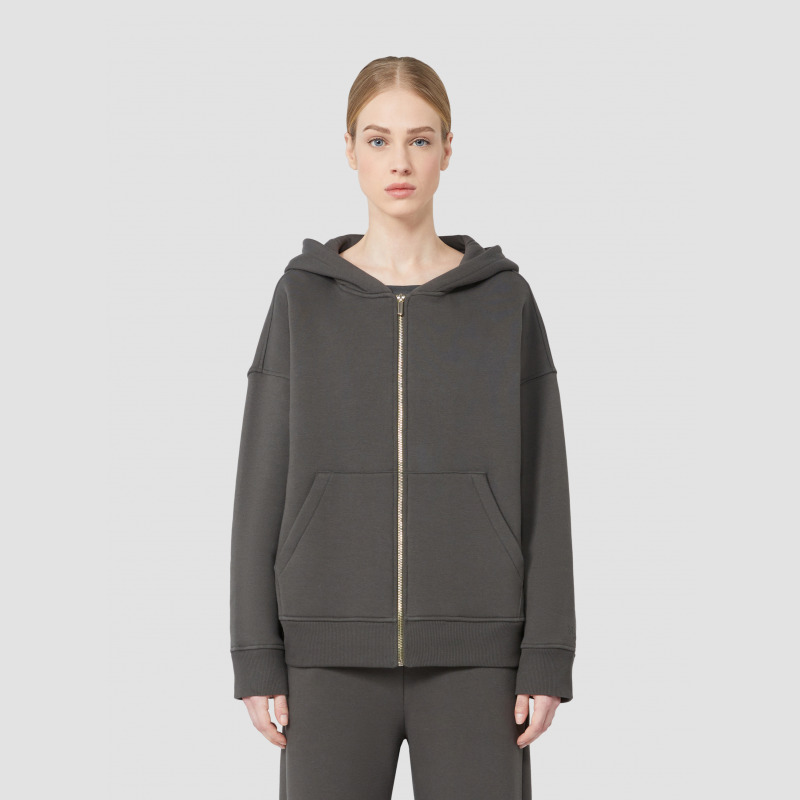 MaxMara 2025秋冬新品女装连帽拉链针织卫衣9926025306&