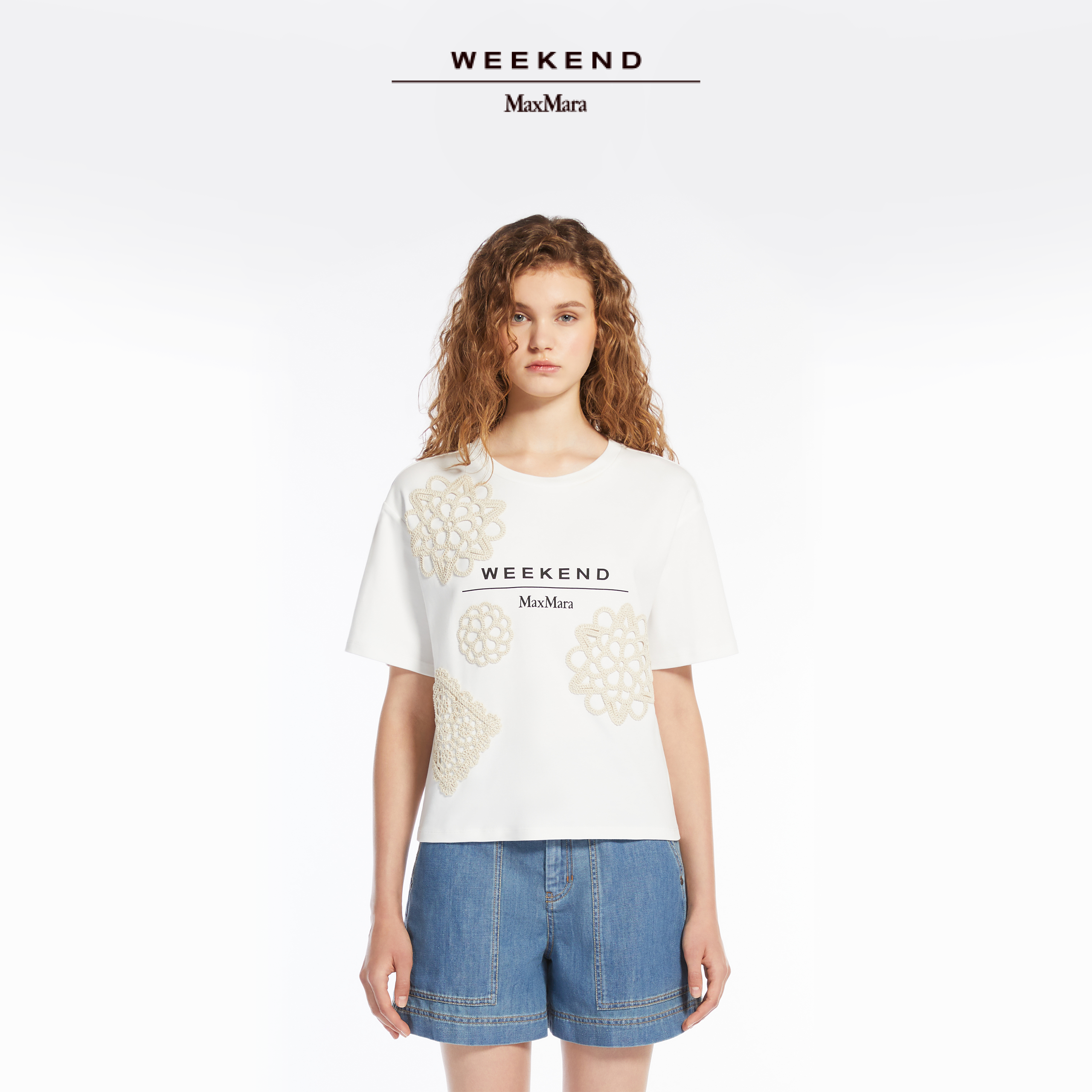 Weekend MaxMara 2025春夏新款女装棉质短袖T恤衫5941055206