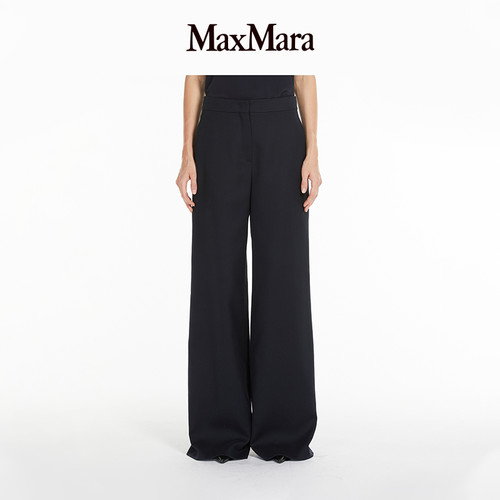 【季末甄选】 MaxMara 女装纯色休闲长裤6131135106
