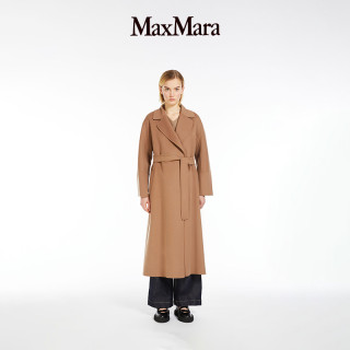 MaxMara2024春夏新品绵羊毛长袍式大衣外套9011034106