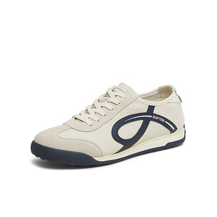 平跟男休闲鞋 百思图2025春季 复古运动德训鞋 商场同款 81561AM5 新款